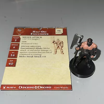 £3.99 • Buy Dungeons & Dragons D&D Miniatures Underdark HALF-ORC EXECUTIONER #36