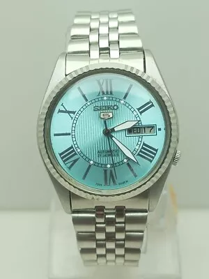 Seiko 5 Automatic 7009-3110 SkyBlue Dial Vintage Men's Wrist Watch • $195