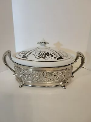 Vintage O. P. Company Royal Rochester Covered Casserole With Serving Tray • $99