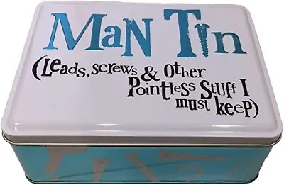 MAN TIN  Storage Box Christmas Fathers Day Birthday Novelty Gift For Him • £9.90