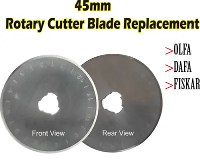  45 Mm ROTARY CUTTER SPARE BLADES  FITS ALL OLFA DAFAFISKARS.  • £2.99