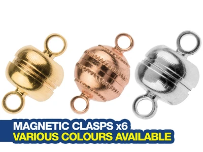 £3.92 • Buy Magnetic Clasps For Jewellery Making - Gold, Silver Or Rose Gold Plated