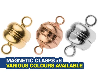 Magnetic Clasps For Jewellery Making - Gold Silver Or Rose Gold Plated • £4.50