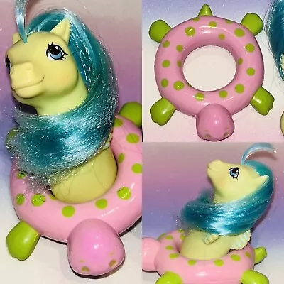 My Little Pony G1 Sea Shimmer Sea Pony & Ring Purple Turtle Float Green Spots • £7.99