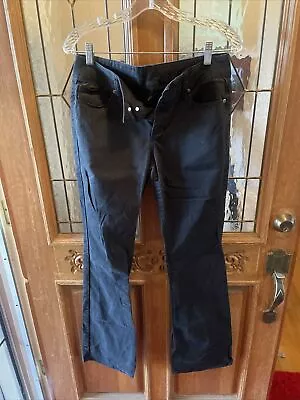 Victoria's Secret Vintage London Jean Black Wide/Flare Leg Jean Size 8 • $6.20