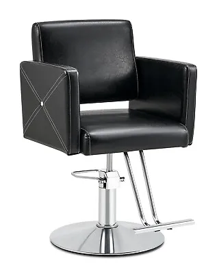 Hair Salon Chair With 360° Swivel Hairdresser Chair With 15cm Adjustable Height • £91.18