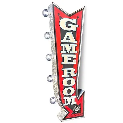 Game Room Double Sided LED Sign Garage Game Room Arcade Man Cave Bar Wall Decor • $69.99