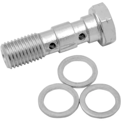 Drag Specialties Banjo Bolt -10mm X 1.25 - Double | 31170 • $13.45