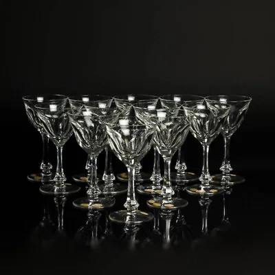 Crystal Glass Tumblers Moser Lady Hamilton Wine Set With 12 Glasses • $434.20