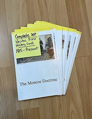 Veritas Press 32 History Flashcards The Monroe Doctrine To Modern America ED6 • $14.99