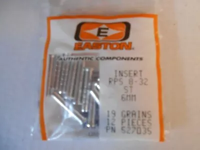 @NEW@ 12- Easton RPS 6mm 8-32 Arrow Point Inserts! 19 Grains • $8.99