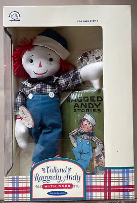 Reproduction Volland Raggedy Andy Doll & Book Set By Applause Collectible NRFB • $29.99