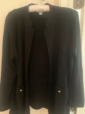 Ming Wang  Black  Cardigan Jacket Size 1X • $36.88