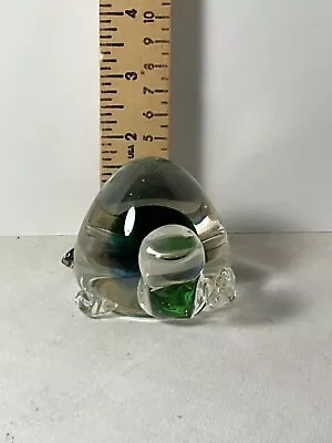 Paperweight Murano Style Turtle Blue And Green Colors • $26