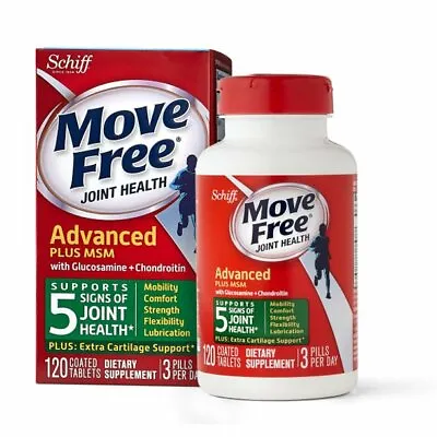 Move Free Advanced Plus MSM 120 Tablets Joint Health Glucosamine Chondroitin. • $39.99