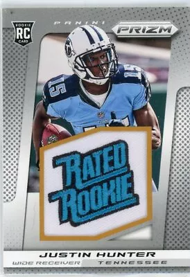 $4.99 • Buy 2013 Prizm Rated Rookie Manufactured Patch #251 - Justin Hunter - Titans!