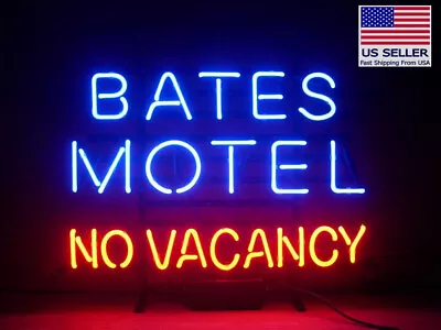 US STOCK 20 X16  Bates Motel No Vacancy Neon Sign Light Lamp • $135.98