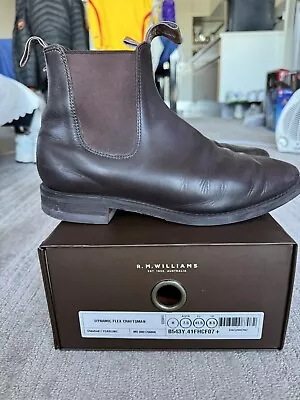RM Williams Dynamic Flex Chestnut Craftsman Boots Size 7.5 H Amazing Condition • $289