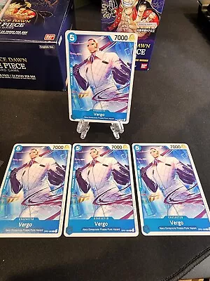 Vergo One Piece Romance Dawn English TCG Card Set Of 4 • $5