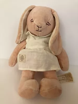 Miyim Simply Organic Cotton Plush BUNNY RABBIT Blush Pink Stuffed Toy Lovey 2005 • $14.75