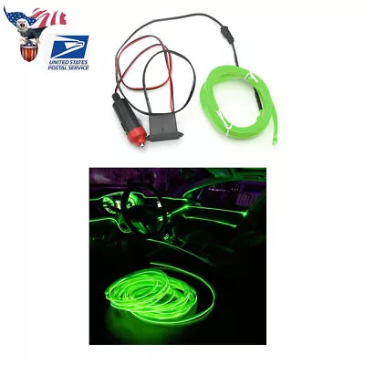 Green Dashboard Atmosphere Led Light Cold Interior Strip Led Decoration 12V 2M • $8.89