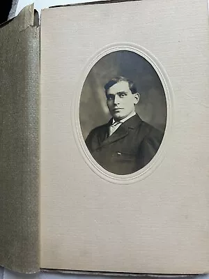 Antique Cardboard Folio Photo Of Man In Suit With Unibrow - Identified. PA • $11.99