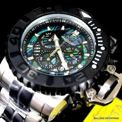 Invicta Sea Hunter Gen II Abalone Swiss Mvt Chronograph 70mm Steel Watch New • $314.99