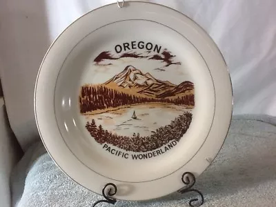 Beautiful OREGON PACIFIC WONDERLAND 10 3/4  Porcelain Collectors Plate MUST HAVE • $12.99