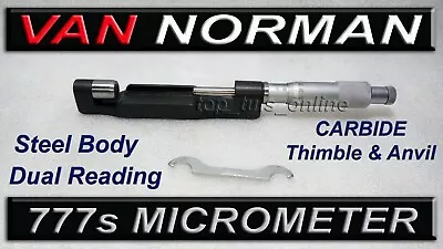 Van Norman Boring Bar Micrometer For 777 / 777s Carbide Anvil Steel Body • $159