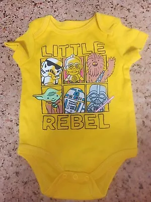 2 Baby Disney Star Wars One Piece Size 0/3 & 3/6Months New • $6.99