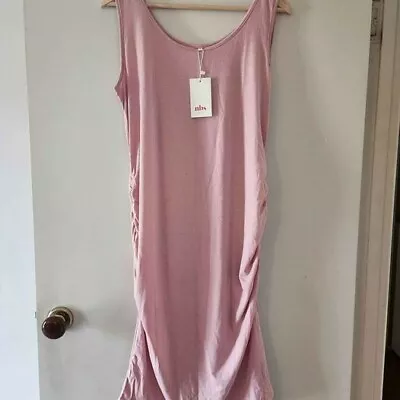 $19.99 • Buy Maternity Sleeveless Fitted Dress- Pink - Size XL - BNWT