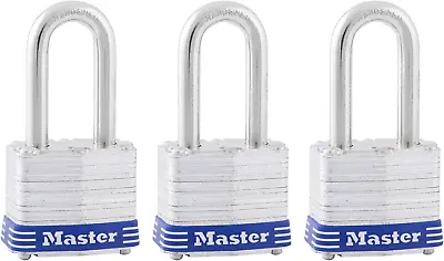 Outdoor Padlocks Lock Set With Keys Keyed Alike Padlocks 3 Pack 3TRILF • $25.05