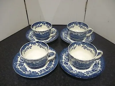 Royal Worcester Palissy 4x  Cups And Saucers 3.5  Rim • £30