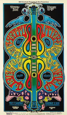 $16.96 • Buy Butterfield Blues Band Fillmore Concert Poster Replica 11x19  Photo Print