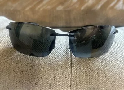 Maui Jim Lighthouse 423-02 Polarized Men Sunglasses - Black And Grey • $175