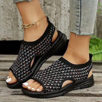 Women Comfortable Sandal Bohemia Shoes Sports H Sandals For Women Snakeskin • $21.25