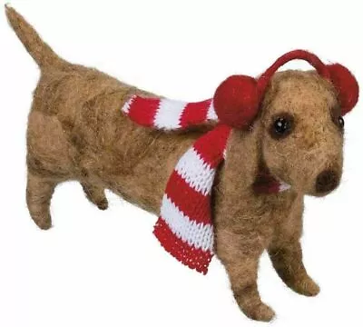 Primitives By Kathy Felt Dachshund Ear Muffs Christmas Holiday Critter Christmas • $11.95