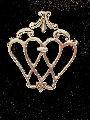 £70 • Buy Vintage Scottish Iona Silver Luckenbooth Sweetheart Brooch By John Hart