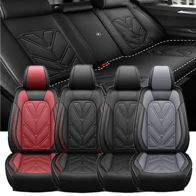 For Honda Accord Civic Nappa Leather Car Seat Covers 5-Seat Front Rear Protector • $89.90