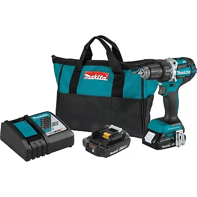 Makita XFD12R 18V LXT Li-Ion Compact Brushless Cordless 1/2  Driver-Drill Kit • $333.76