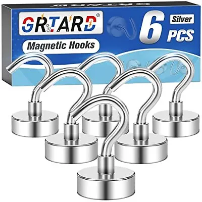 Magnetic Hooks 25Lbs Strong Heavy Duty Neodymium Magnet Cruise Magnet S-Hooks • $6.12