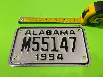 Vintage Alabama Motorcycle License Plate NOS Never Issued 1994 • $11