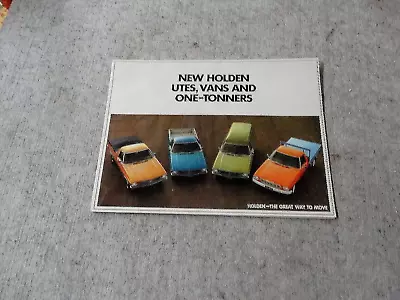 Holden Utes Vans One Tonner Sales Brochure Hq Genuine Gmh Not Reprinted • $49