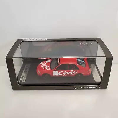 Rare Ignition Model Honda Civic Ferio Sedan 1995 JTCC Test Car Red 1/43 #49/80 • $249.99
