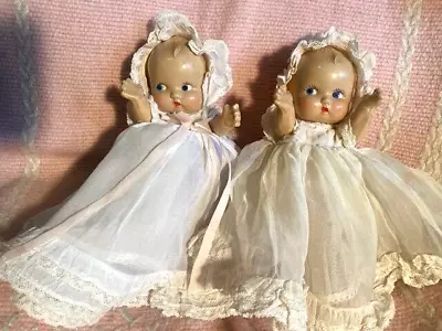 Vintage Twins Eugenia New Baby Beloved Composition Dolls 1948 • $69.99