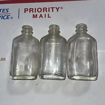 VICKS Medicine Vintage Glass Bottles Lot Of 3 ~ 2 Fl Oz Clear Bottles ! • $9.99