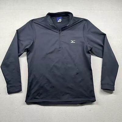 Vintage Mizuno Jacket Mens M 1/4 Zip Baseball Warmup Stretch Microfiber Layering • $24.99