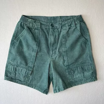 Weekender Cargo Shorts Men’s Size 36 Faded Green 90s Surf Vtg Distressed Flat • $18.99