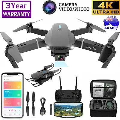 $50.99 • Buy 4K GPS Drone With HD Camera Drones WiFi FPV Foldable RC Quadcopter W/ Battery