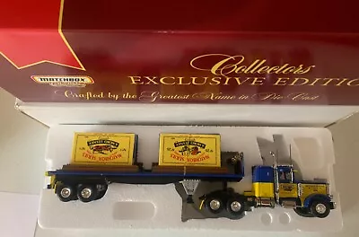 1999 Matchbox Peterbuilt  Tractor Trailer Commemorative Hauler • $45